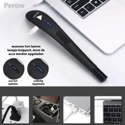 Oplaadbare Lange Elektrische Aansteker - Zwart - Duurzame Plasma Aansteker - Inclusief Cadeauverpakking - BBQ - Kaarsen 16 Oplaadbare Lange Elektrische Aansteker - Zwart - Duurzame Plasma Aansteker - Inclusief Cadeauverpakking - BBQ - Kaarsen -Barbecue Grill Winkel 1200x1200 299