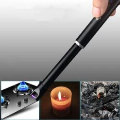 Oplaadbare Lange Dunne Elektrische Aansteker - Duurzame Plasma Aansteker - Inclusief Cadeauverpakking - BBQ – Kaarsen - Zwart -Barbecue Grill Winkel 1200x1200 318