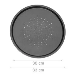 Relaxdays 3 Pizaplaten Met Pizzarek, Pizza Bakplaat Rond 33 Cm, Pizzaplaat 3stuk -Barbecue Grill Winkel 1200x1200 324