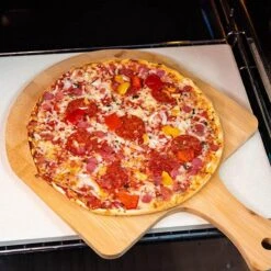 Buxibo 2in1 Pizzasteen - Voor BBQ & Oven - Inclusief Serveer Plank - Pizzabord/Pizzaplank - 30.5 X 38.1 X 1.4 Cm -Barbecue Grill Winkel 1200x1200 393