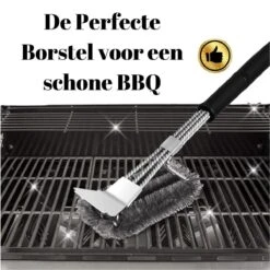 Gohh BBQ Borstel Met Schraper - Schoonmaakborstel - Barbecue Krabber Met Handige Bewaarzak 2 In 1 -Barbecue Grill Winkel 1200x1200 417