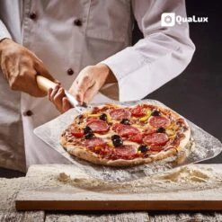 Qualux Pizzaschep Tweedelig – Pizzaschep Voor BBQ – Ophangbaar – Hout/rvs 12 Qualux Pizzaschep Tweedelig – Pizzaschep Voor BBQ – Ophangbaar – Hout/rvs -Barbecue Grill Winkel 1200x1200 425