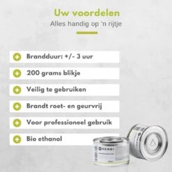 Hendi Brandpasta Voor Chafing Dish - Brandgel 200g - ( 12 Stuks ) -Barbecue Grill Winkel 1200x1200 460
