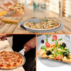 Inpro Pizzaschep RVS - Rond - Voor BBQ En Oven - Pizzaspatel - Taartschep - Houten Handvat - BBQ Gereedschap - Keukengerei - 30 Cm Diameter - Spatel -Barbecue Grill Winkel 1200x1200 485