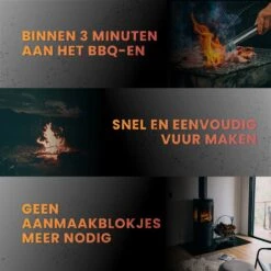 Master Knives BBQ Aansteker Electrisch - BBQ Accesoires - Zwarte BBQ Starter - Looftlighter -Barbecue Grill Winkel 1200x1200 588