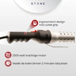 Bbq Aansteker Electrisch - Looftlighter - Bbq Starter - Bbq Accesoires - One Minute Lighter - Incl. Bbq Handschoenen - ®Stane -Barbecue Grill Winkel 1200x1200 684