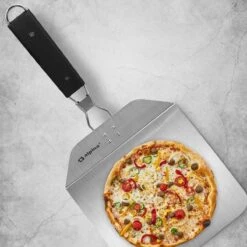 RVS Pizzaschep Inklapbaar Vierkant Handvat - Taartschep - Pizzaspatel BBQ Pannekoeken Spatel -Barbecue Grill Winkel 1200x1200 692