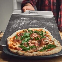Burnhard Pizzasteen 38 X 30 X 1,5 Cm + Pizzaschep -Barbecue Grill Winkel 1200x1200 738