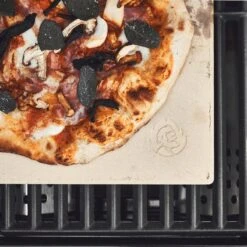 Burnhard Pizzasteen 38 X 30 X 1,5 Cm + Pizzaschep -Barbecue Grill Winkel 1200x1200 739