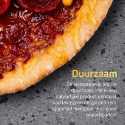 Pizzasteen BBQ Oven - Lava Van Vulkaan Etna - Barbecue Accesoires - Made In Italy - Broodbaksteen - 30x38x1.1 - VDN -Barbecue Grill Winkel 1200x1200 775