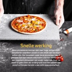 Pizzasteen BBQ Oven - Lava Van Vulkaan Etna - Barbecue Accesoires - Made In Italy - Broodbaksteen - 30x38x1.1 - VDN -Barbecue Grill Winkel 1200x1200 778