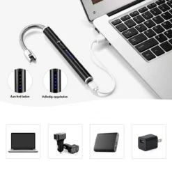 Oplaadbare Lange Elektrische Aansteker Buigbaar - Buigbare Aansteker - Duurzame Plasma Aansteker - Inclusief Cadeauverpakking - BBQ - Kaarsen - Zwart -Barbecue Grill Winkel 1200x1200 814