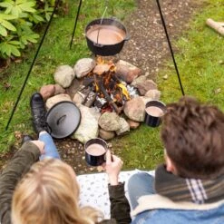 Esschert Design - Driepoot Met Ketting - Haardvuur Accessoires - Staal - Zwart -Barbecue Grill Winkel 1200x1200 93