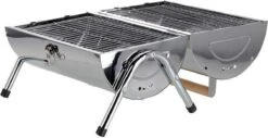 BBQ Collection Houtskoolbarbecue - Cilinder - Chroom -Barbecue Grill Winkel 1200x619