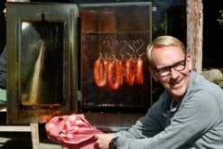 2-L Home & Garden XL Rookoven - RVS - 80x40x28 Cm - 3 Etages -Barbecue Grill Winkel 1200x800 2