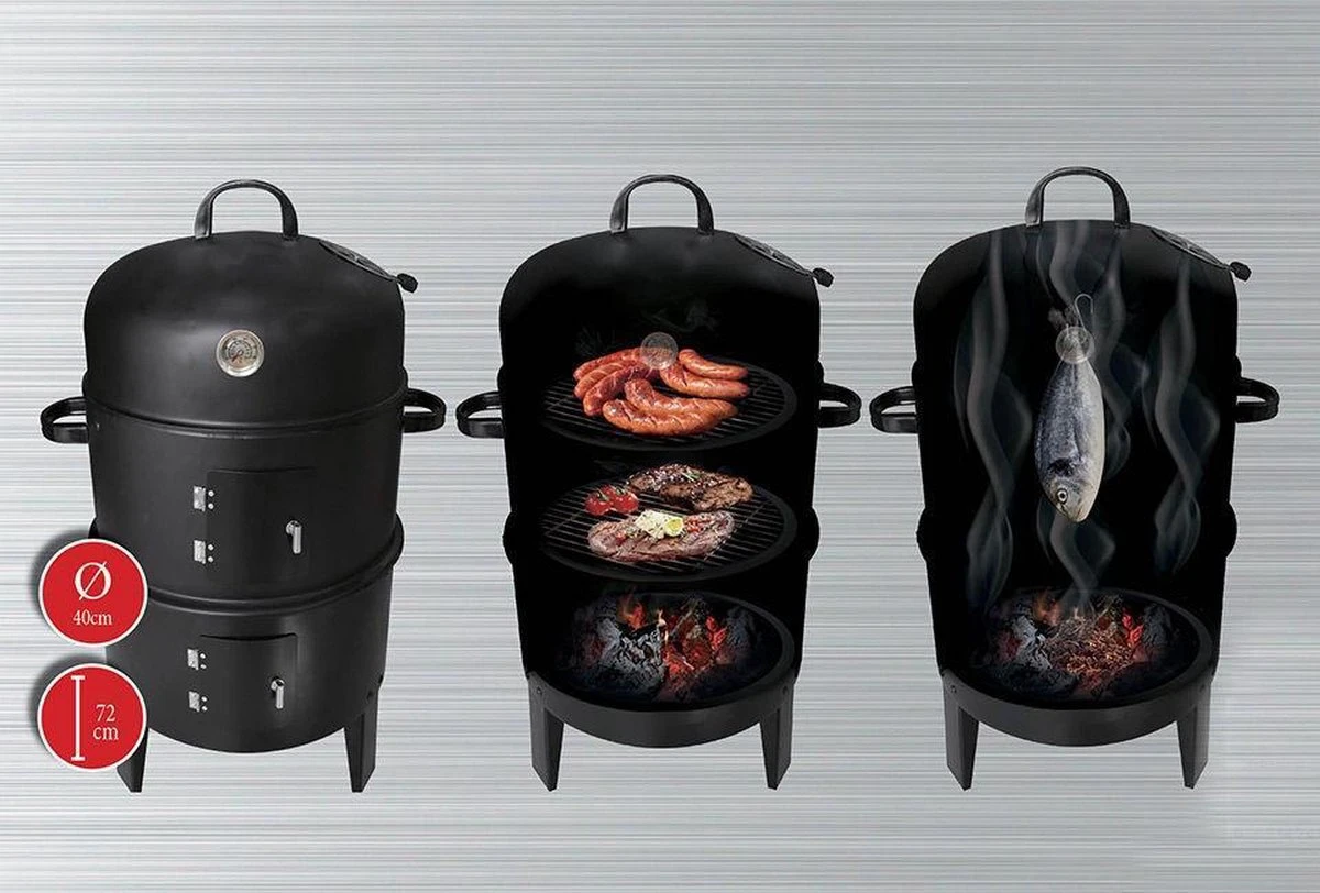 Winter BBQ Smoker - Winter Barbecue - Charcoal Grill - Ø 37cm 11 Winter BBQ Smoker - Winter Barbecue - Charcoal Grill - Ø 37cm - Afbeelding 9