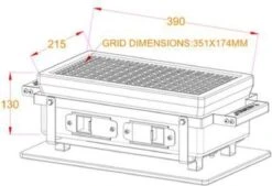YAKINIKU Rechthoekige Shichirin | Konro- & Yakitori Grill 30 YAKINIKU Rechthoekige Shichirin | Konro- & Yakitori Grill -Barbecue Grill Winkel 1200x821 1