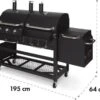 Klarstein Kingsville Double Barbecue - Houtskool- En Gasbarbecue - Smoker BBQ - Inclusief Deksels En Thermometer - Met 2 Roosters - Zwart -Barbecue Grill Winkel 1200x870 1