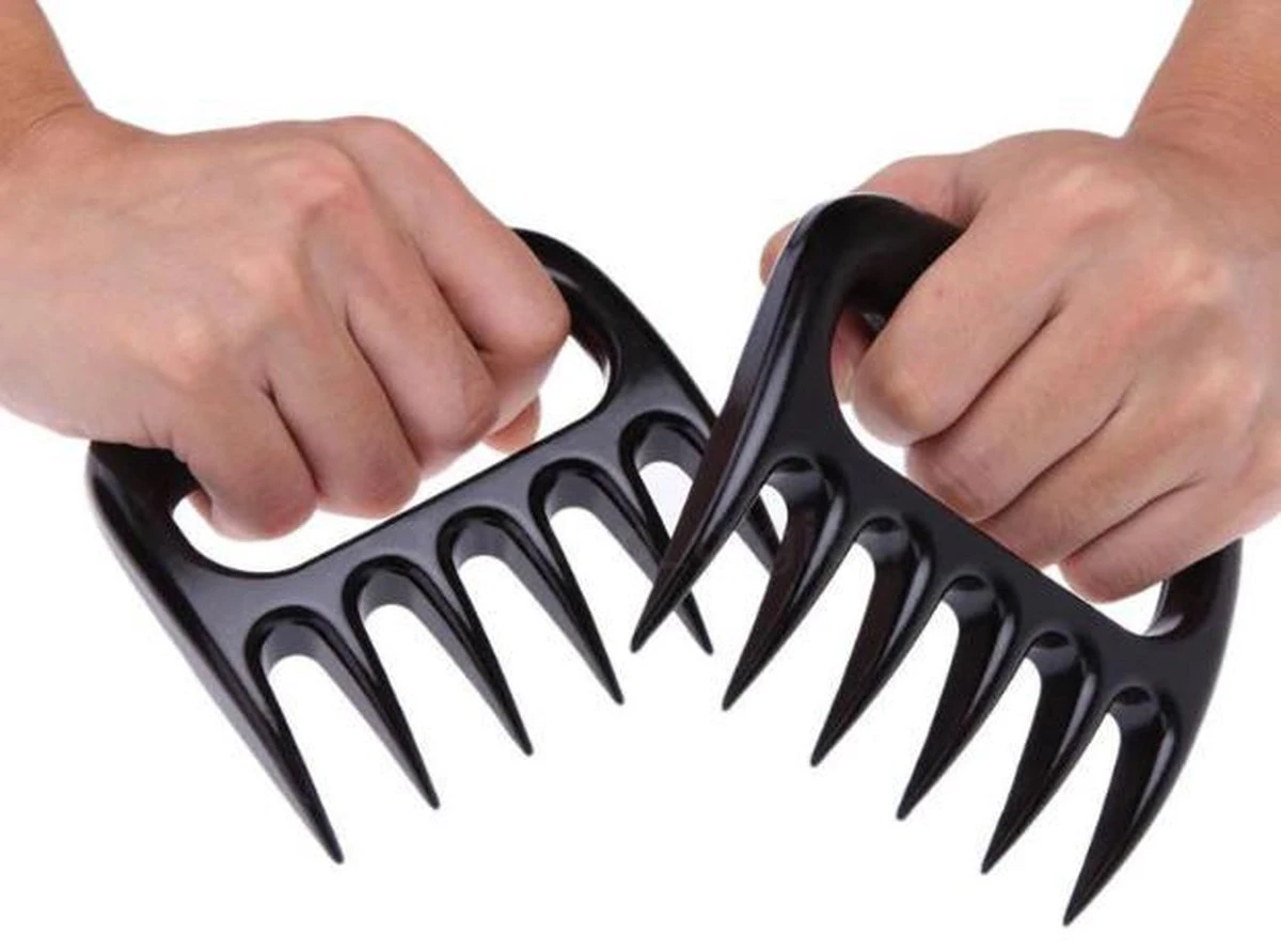 Merkloos Meat Claws - Vleesklauwen - Messen - Barbecue Kookgerei – BBQ Accessoires – Barbeque Accesoires - Kookgerei - 2 Stuks 5 Merkloos Meat Claws - Vleesklauwen - Messen - Barbecue Kookgerei – BBQ Accessoires – Barbeque Accesoires - Kookgerei - 2 Stuks - Afbeelding 3