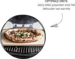 Boska Pizzasteen Deluxe Rechthoek - Voor De Oven - Knapperige Pizza's - 40x32 Cm - BBQ Accessoires -Barbecue Grill Winkel 1200x942