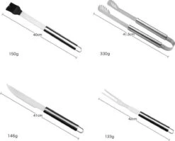 Sens Design BBQ Accesoires - 18 Delig - BBQ Gereedschapset Koffer -Barbecue Grill Winkel 1200x969 1