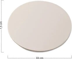 MaxxHome Pizzasteen - BBQ Steen - Pizzasteen Voor De Lekkerste Bereiding Van Een Pizza Op Jouw Barbecue Of In De Oven - Pizza Steen Rond - Medium (33 Cm) -Barbecue Grill Winkel 1200x986