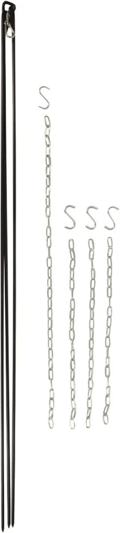 Esschert Design - Driepoot Met Ketting - Haardvuur Accessoires - Staal - Zwart -Barbecue Grill Winkel 272x1200