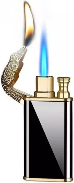 Dragon Lighter - Draak Aansteker - Dual Flame - Vuur Aansteker - Verschillende Vlamgrootte - Hervulbaar - WBV™
