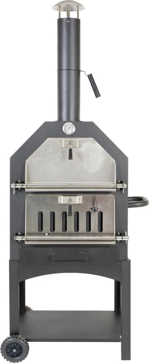 Merkloos MaxxGarden Pizza Oven - Smoker Barbecue Houtskool 45 X 65 X 158cm 15 Merkloos MaxxGarden Pizza Oven - Smoker Barbecue Houtskool 45 X 65 X 158cm - Afbeelding 13