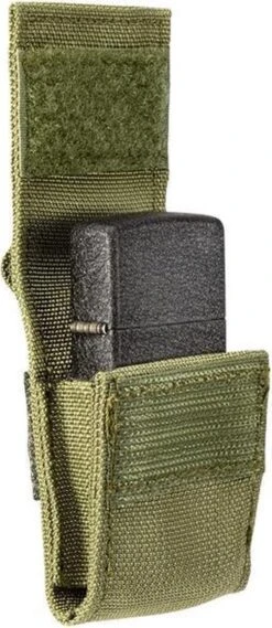 Zippo Tactical Molle Pouch / Hoes En Black Crackle Benzine Aansteker Geschenk Set OD Green -Barbecue Grill Winkel 521x1200