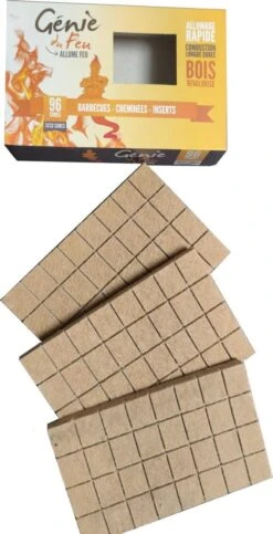 Genie Du Feu Aanmaakblokjes Bruin - 1344 Stuks - Voordeel Verpakking -Barbecue Grill Winkel 614x1200
