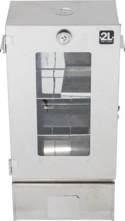 2-L Home & Garden XL Rookoven - RVS - 80x40x28 Cm - 3 Etages -Barbecue Grill Winkel 680x1200