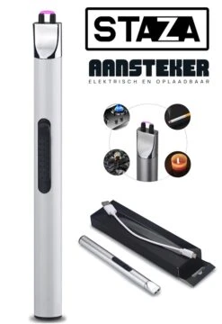 Staza Oplaadbare Lange Elektrische Aansteker - Duurzame Plasma Aansteker - Inclusief Cadeauverpakking - BBQ - Kaarsen 10 Staza Oplaadbare Lange Elektrische Aansteker - Duurzame Plasma Aansteker - Inclusief Cadeauverpakking - BBQ - Kaarsen -Barbecue Grill Winkel 824x1200 2
