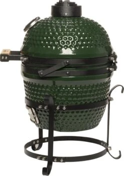 Patton Kamado Keramische Houtskoolbarbecue - 13" - Grilloppervlak Ø 28 Cm - Inclusief Heatdeflector - Groen -Barbecue Grill Winkel 848x1200 1
