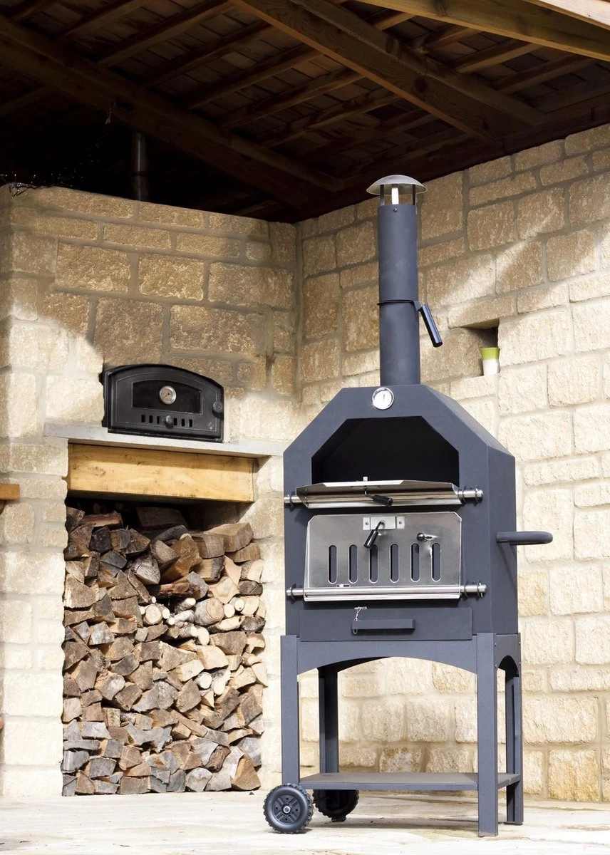 Merkloos MaxxGarden Pizza Oven - Smoker Barbecue Houtskool 45 X 65 X 158cm 16 Merkloos MaxxGarden Pizza Oven - Smoker Barbecue Houtskool 45 X 65 X 158cm - Afbeelding 14
