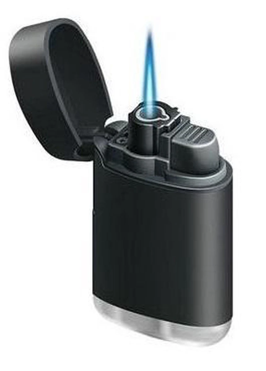 Merkloos Torch Turbo Aansteker Navulbaar Zwart 3 Merkloos Torch Turbo Aansteker Navulbaar Zwart