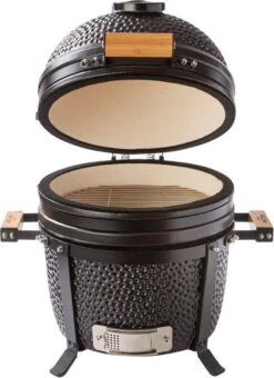 Patton Kamado 15" - Tafel Model - Keramische Barbecue - Premium Black - Medium - Compleet - Mat Zwart -Barbecue Grill Winkel 873x1200