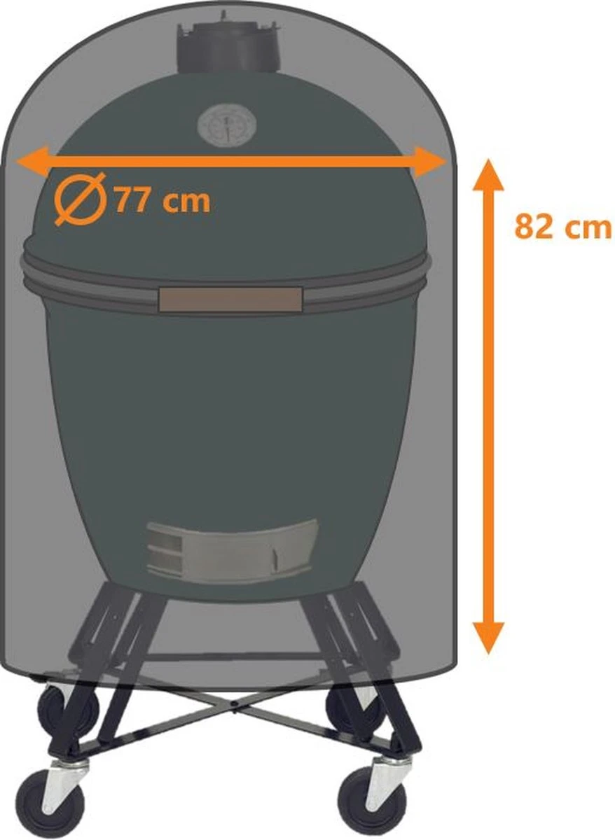 Luxe Waterdichte Ronde BBQ Hoes - 84 Cm X 77 Cm - Barbecue Beschermhoes - BBQ Accessoires - Geschikt Voor O.a. Kamado, Big Green Egg, Grill Guru, The Bastard, Patton, Weber 5 Luxe Waterdichte Ronde BBQ Hoes - 84 Cm X 77 Cm - Barbecue Beschermhoes - BBQ Accessoires - Geschikt Voor O.a. Kamado, Big Green Egg, Grill Guru, The Bastard, Patton, Weber - Afbeelding 3