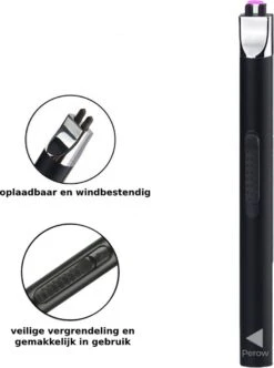 Oplaadbare Lange Elektrische Aansteker - Duurzame Plasma Aansteker - Inclusief Cadeauverpakking - BBQ - Kaarsen - Zwart -Barbecue Grill Winkel 894x1200 2
