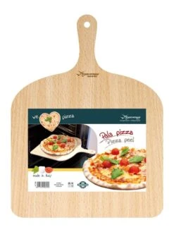 ETNA Pizza Set - Grote Pizzasteen & GRATIS Pizzaschep - 30 Cm X 38 Cm - Echt Italiaanse Pizzasteen - Broodbaksteen - BBQ Pizzasteen - Gemaakt Van Lavasteen Uit De Etna - Non-stick - Eppicotispai -Barbecue Grill Winkel 901x1200