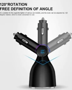 Auto Sigarettenaansteker Splitter - Losse Oplader - USB 2.0 A/USB 3.0 A 2 Poorten - Zwart - Snellader - Splitter - Auto Lader USB -Barbecue Grill Winkel 951x1200