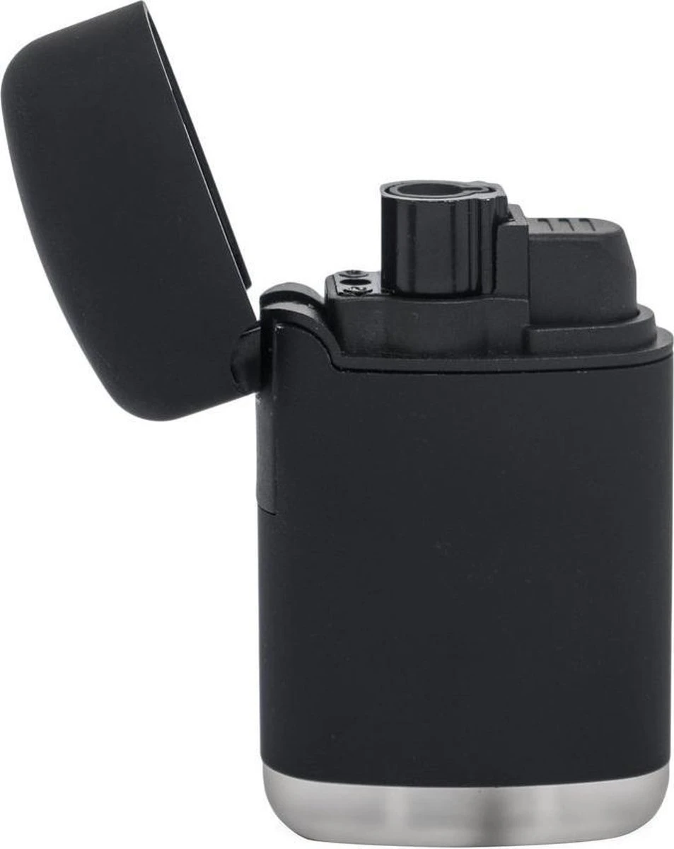 Merkloos Torch Turbo Aansteker Navulbaar Zwart 4 Merkloos Torch Turbo Aansteker Navulbaar Zwart - Afbeelding 2