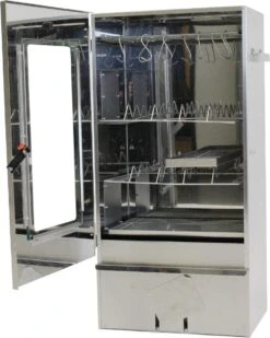 2-L Home & Garden XL Rookoven - RVS - 80x40x28 Cm - 3 Etages -Barbecue Grill Winkel 958x1200