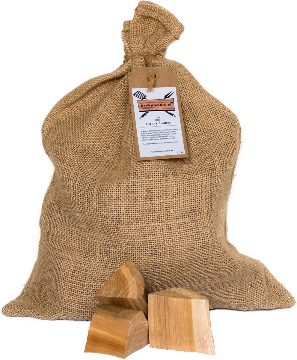 Kersen Chunks 1,5kg | BBQ | Rookhout 3 Kersen Chunks 1,5kg | BBQ | Rookhout